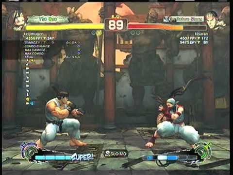 SSF4AE: Ibuki (keijimugen)  vs. Ryu (kisaran)    SD