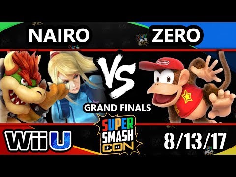 Smash Con 2017 Smash 4 - NRG | Nairo (ZSS, Bowser) Vs TSM | Zero (Diddy Kong) Wii U GF