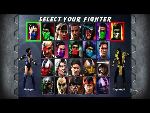 MKAK: bluedeepdive vs KnightWing456 (MK1-UMK3) (PS3) 【HD】