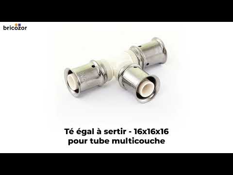 Té égal à sertir - pour tube multicouche MULTITUBO