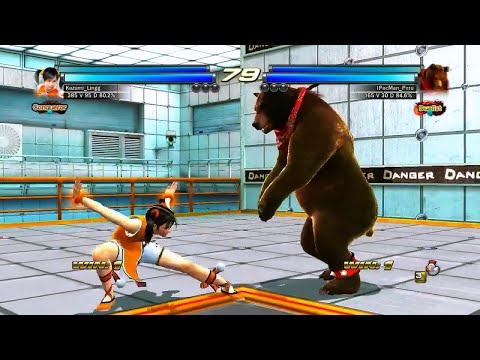 06 Xiaoyu y Miharu ( Kazumi) VS Kuma y Panda  - Tekken tag Tournament 2 Online ( Uchiha x24 ) PS3