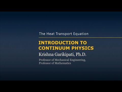 The Heat Transport Equation — Lesson 6