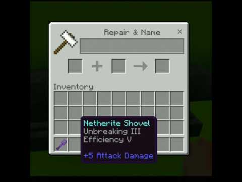 Perfect Gamerz - How to make Overpowered Shovel in Minecraft #Shorts