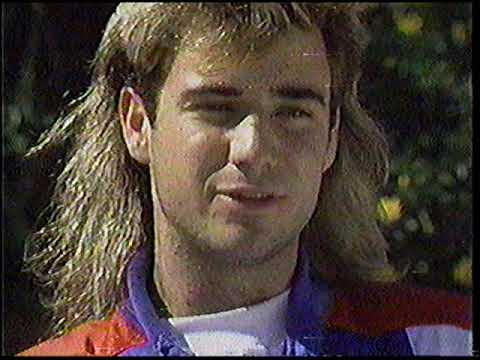 Andre Agassi - 1988 Interview during the Davis Cup