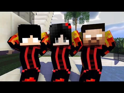 MONSTER SCHOOL :CHICKEN WING FIRE ELEMENT HEROBRINE FAMILY - MINECRAFT ANIMATION