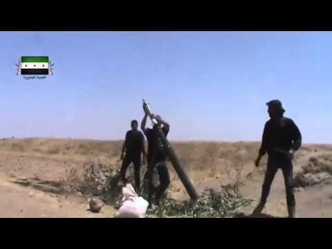 استهداف  قوات النظام بقذائف الهاون من قبل جبهة ثوار سوريا في الشيخ سعد في محافظة دمشق