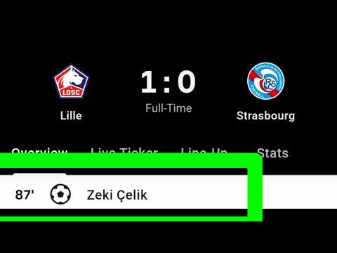 Zeki Celik Goal Vs Strasbourg | Lille Vs Strasbourg | 1-0 |