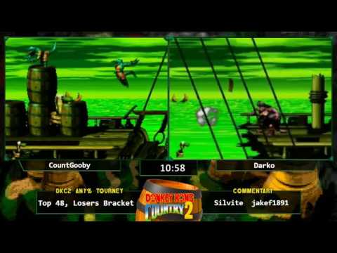 CountGooby vs darkomegamagic - Donkey Kong Country 2 Any% Tournament 2016