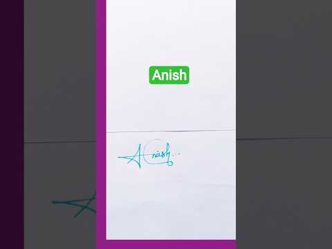 Anish name signature style #Anish
