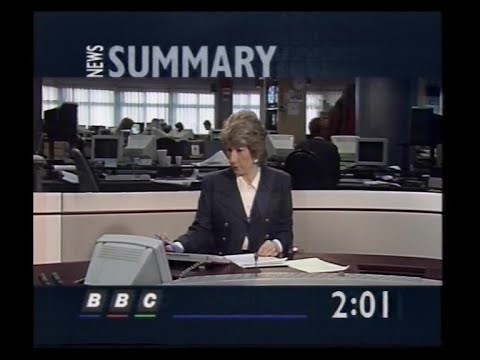 BBC2 | Continuity | News Summary | Weather News | 1991
