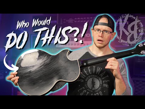 Can we turn this TRASHED Epiphone into the ULTIMATE Les Paul Custom?! | Restoration & Mod VLOG