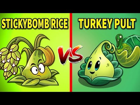 Sticky Bomb Rice Vs Turkey Pult 🔥 | 🍚🆚🦃 | Plants Vs Zombies 2 🌼 | Pvz 2 🌸 | ♥️❤️