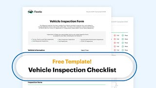 Creating a Driver Vehicle Inspection Form (w/ Free Template) | Fleet Management Tools