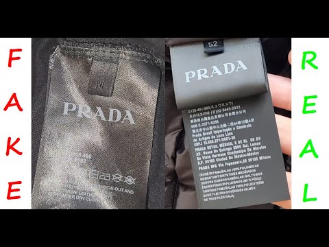 Prada down jacket real vs fake review. How to spot fake Prada winter jackets