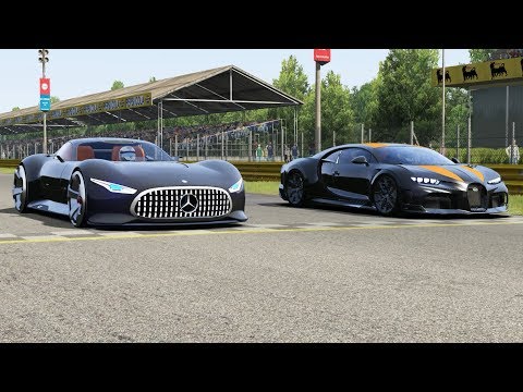 Mercedes-Benz AMG Vision GT vs Bugatti Chiron Super Sport 300+ at Monza Full Course