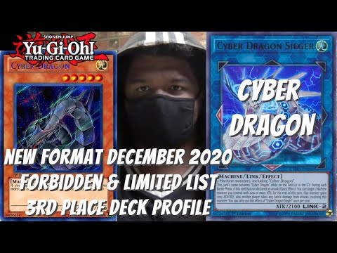 Yugioh New Format December 2020 3rd Place Deck Profile - Cyber Dragon - Kyle Lewis