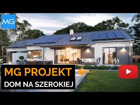 Projekt domu Dom na szerokiej MG Projekt - 117,58 m2