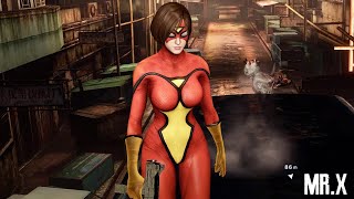 Ada cosplaying Spider Woman