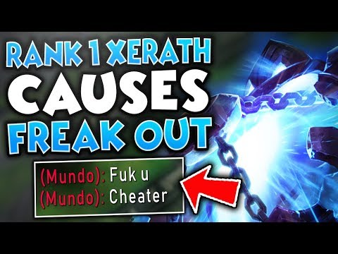#1 XERATH WORLD CAUSES ENTIRE TEAM TO FREAK (SCRIPT ACCUSED AGAIN!) - League of legends