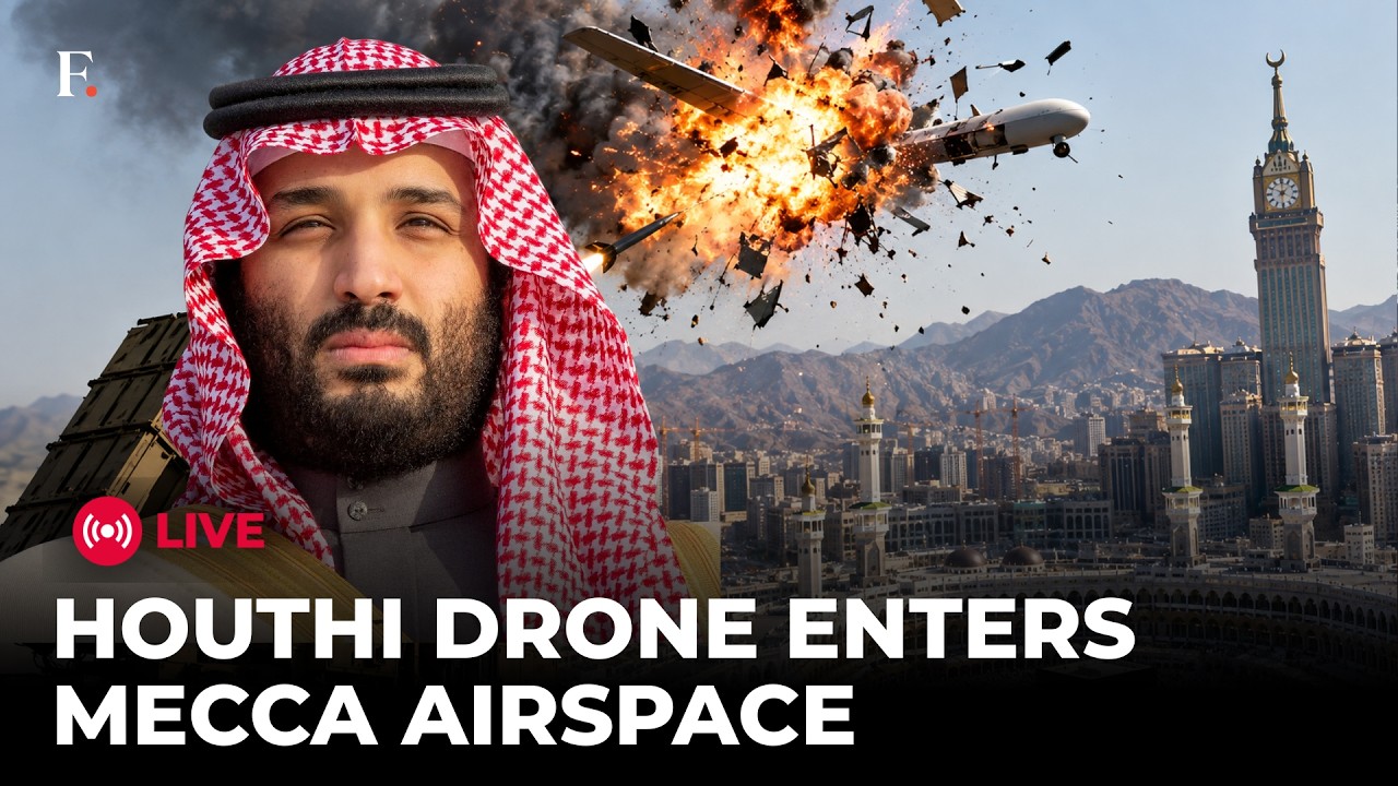 BREAKING LIVE: Houthi Drone Intercepted Near Mecca Airspace | Saudi Warns ‘Red Line’