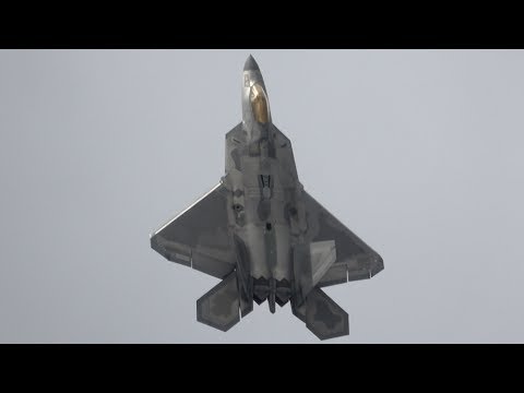 RIAT 2017 USAF F-22 Raptor Demo Team The Royal International Air Tattoo