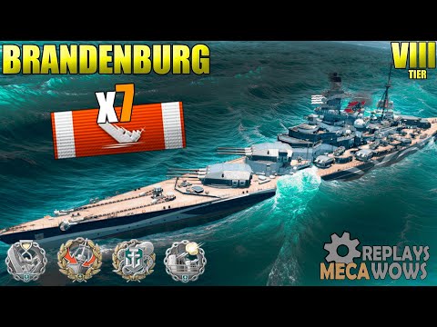 Brandenburg 7 Kills & 135k Damage | World of Warships Gameplay 4k