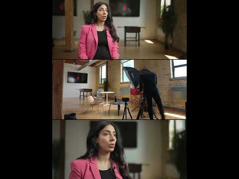 Quick interview lighting setup