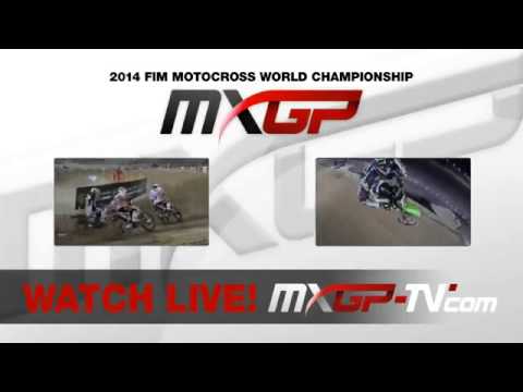 MXGP of Qatar 2014 Gautier Paulin on Evgeny Bobryshev   Motocross