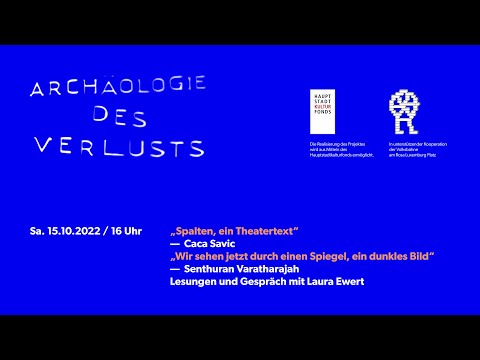 Lesungen und Gespräch - Caca Savic & Senthuran Varatharajah