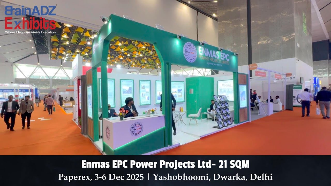 Enmas EPC Power Projects Ltd at Paperex 2025 – Designed & Built by BrainADZ Exhibits