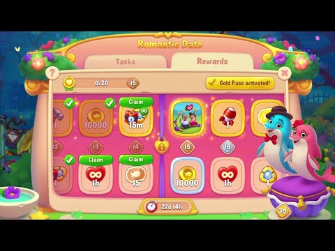 @Fishdom Atlantis Cup Stage 5. Romantic Date Event Level 14 🔐