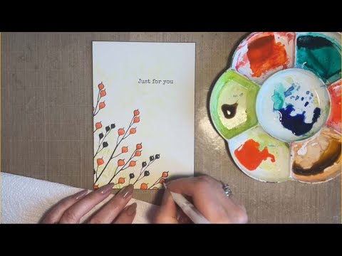 Painting The Seed Heads  - A Lavinia Stamps Tutorial