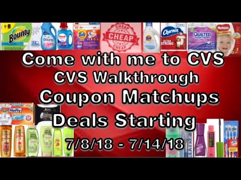 Come with me to CVS. CVS In Store Walk Through deal 7/8-7/14. CVS Coupon matchups deals & freebies Video