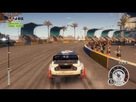 Colin McRae Dirt 2 Walkthrough Part 119 - "L.A: Timed Throwdown"