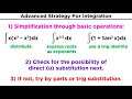 Advanced Strategy For Integration In Calculus