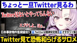 【JSP3】ツイッターを見て恐怖を和らげようとするサロメ嬢w【日本事故物件監視協会3 壱百満天原サロメ にじさんじ】