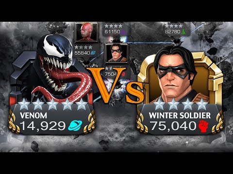 Maxed 5 Star Venom Vs. Rol Winter Soldier [Beta] | Marvel: Contest of Champions