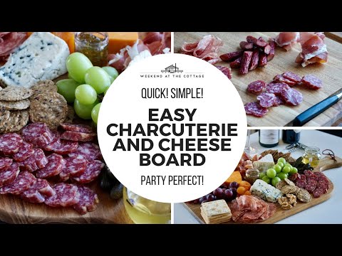 EASY CHARCUTERIE AND CHEESE BOARD | Ready in 10!
