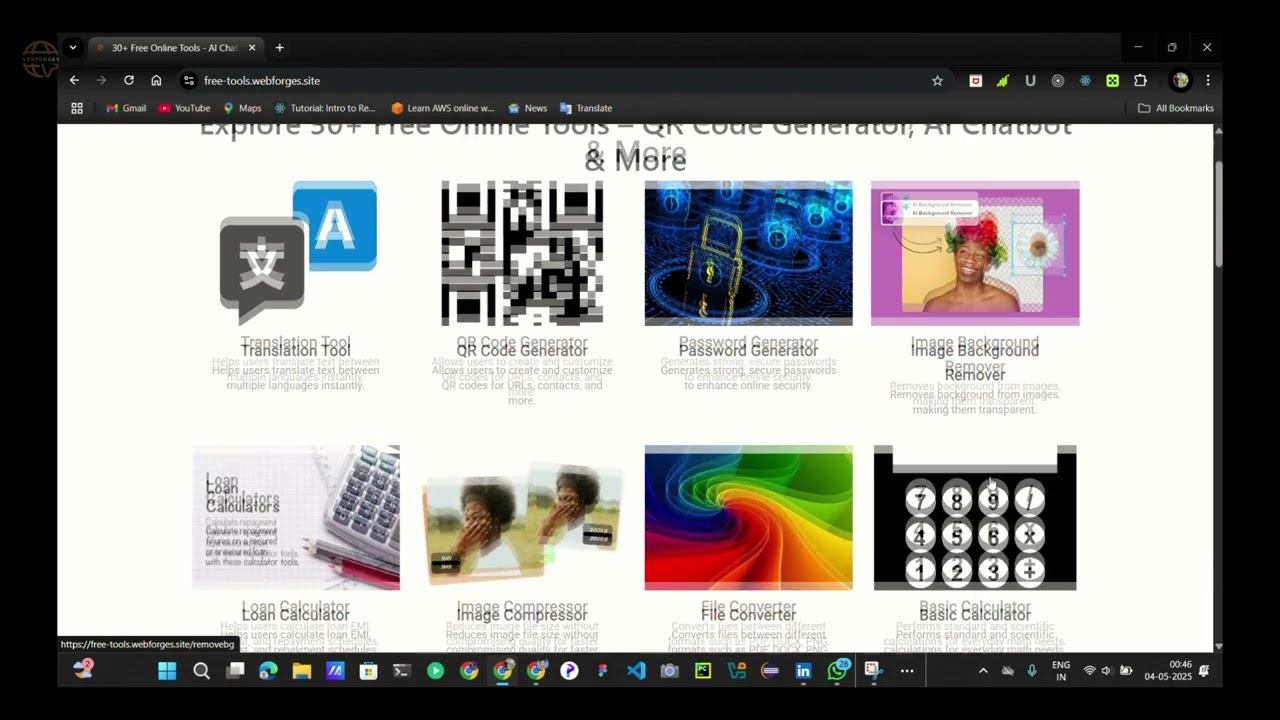 30+ Free Online Tools by Webforges (2025) | Quick Intro to Text, Image & File Tools