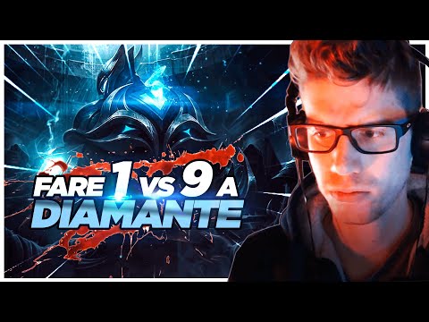 FARE 1 VS 9 A DIAMANTE - ZED MID - LEAGUE OF LEGENDS ITA