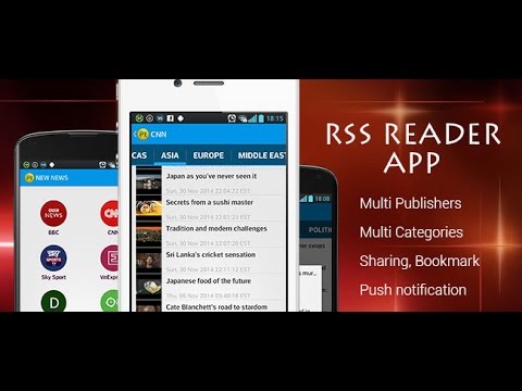 RSS reader Android App source code for sale - sellmyapp.com