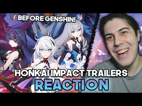 Gacha player reacts to HONKAI IMPACT 3RD Trailers for the First Time!