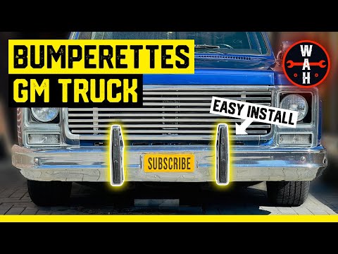 How to install BUMPERETTES on a Chevy/GMC Truck | 1980 Squarebody Bumper Guards [Wrench At Home]