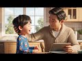 Cute Kid Says Good Morning To Dad ️ Kids Short