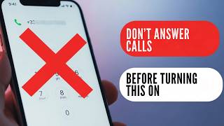 Never call before turning this on!