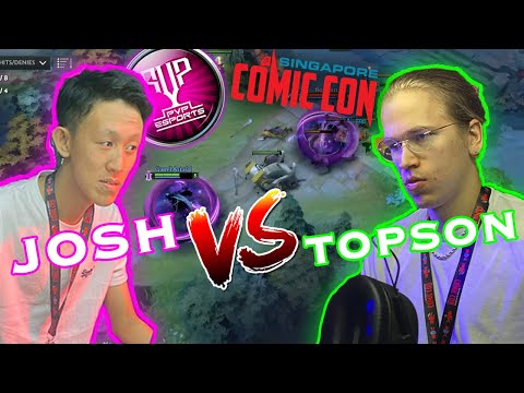 OG.Topson Lost 1v1 Against Random Singapore Guy @ PVP Esports, SG Comic Con 2019