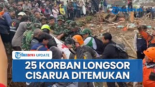 Hari Ke-2 Pencarian Korban Longsor Cisarua: 25 Kantong Jenazah Dievakuasi, 70-an Orang Masih Hilang