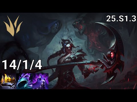 Kayn Jungle vs Ekko - EUW Master | Patch 25.S1.3