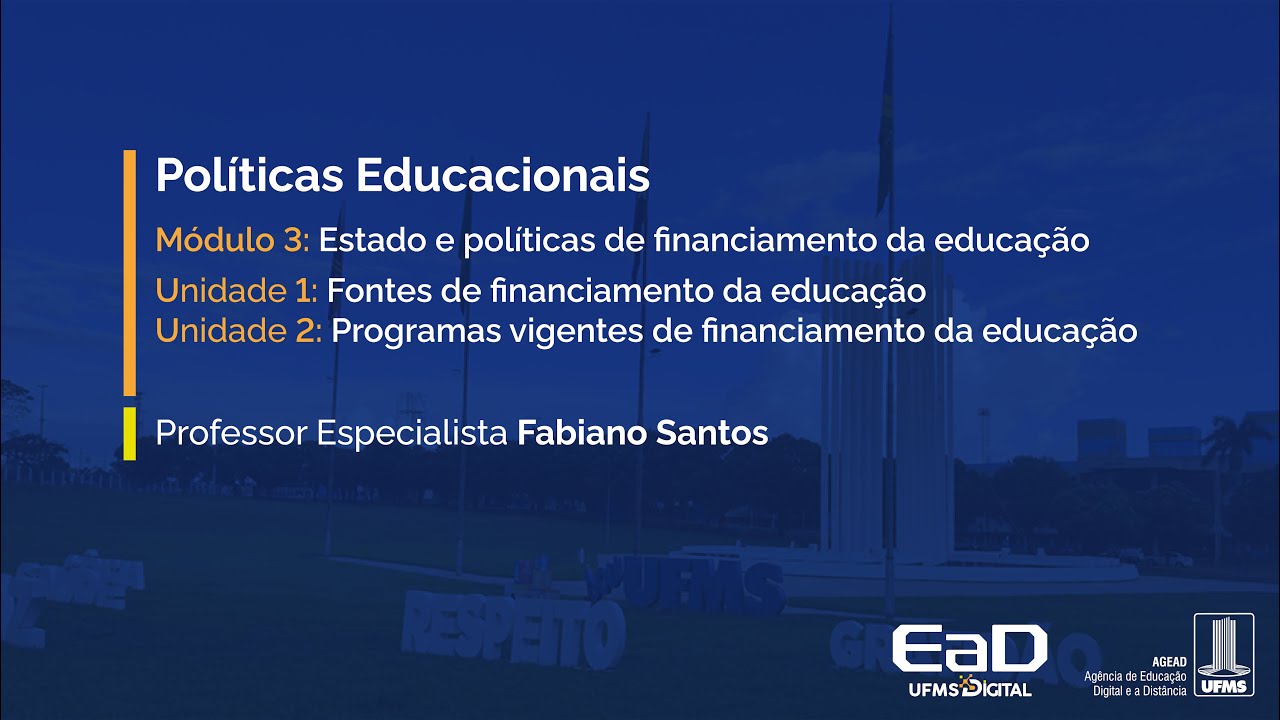 [UFMS Digital] Políticas Educacionais - Módulo 3