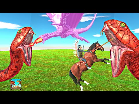 GIANT SNAKES (TITANOBOA) DEATH ESCAPE .Animal Revolt Battle Simulator.